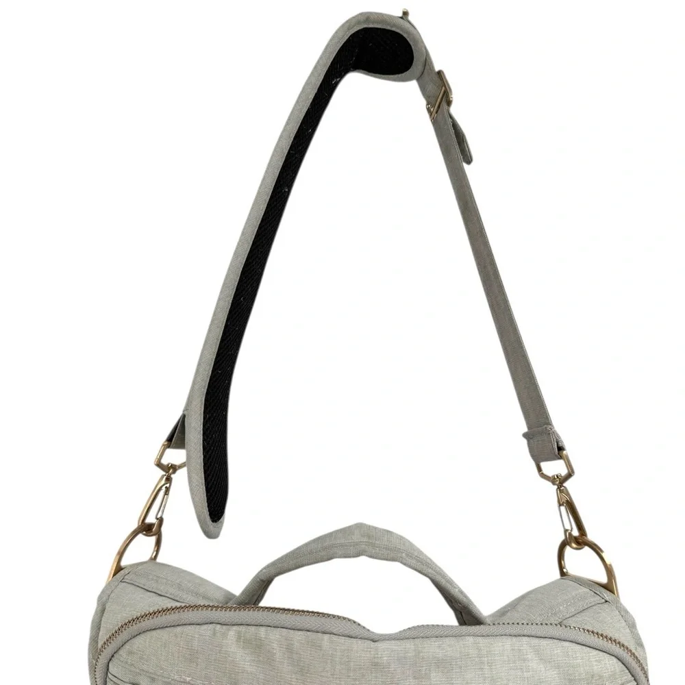 Jujube Be Prepared Diaper Bag Gray Gold Hardware Large Capacity Travel Tote